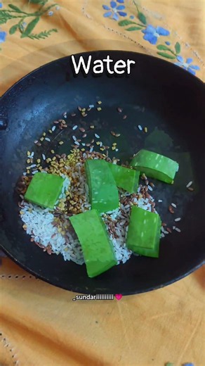 DIY Hair Growth Mask | Flaxseed + Methi + Aloe Vera Hair Pack ✨#naturalhaircare #haircare #trending
