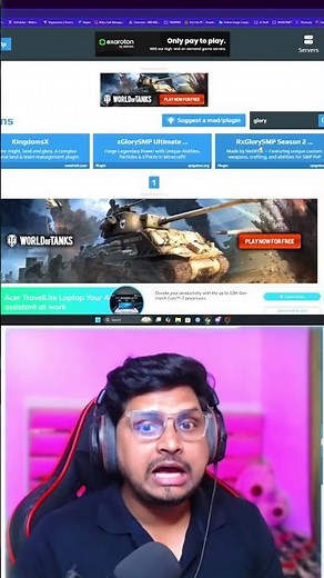 Make Glory SMP S2 in Aternos Minecraft #shorts #minecraft #aternos