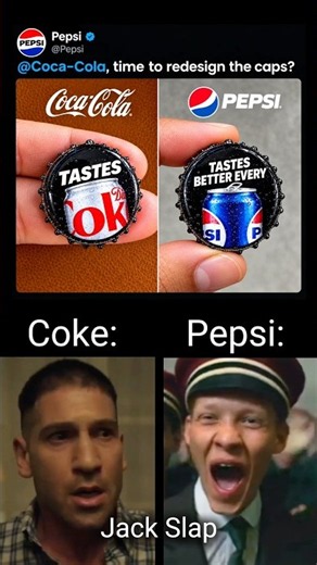 Coke vs. Pepsi Bottle Battle 💀🥤 #memes #usa #shorts