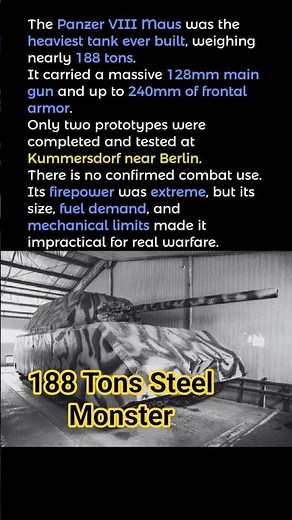 THE HEAVIEST TANK EVER BUILT (WW2) #history