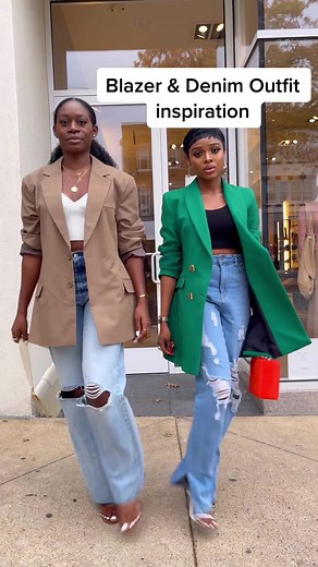 Stylish Blazer & Denim Outfit Ideas for Women