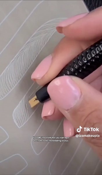 Practice #Microblading strokes on latex with me. Tip, apply little to no pressure when you are creating the Microblading strokes so you can create thin precise strokes. Follow me for more. #digitalmarketing #Microbladingstrokes #practicestrokes #microbladingonlatex #microbladingpatterns #microbladingtraining #microbladingeyebrows #microbladingpracticestrokes #advancedmicrobladingtraining