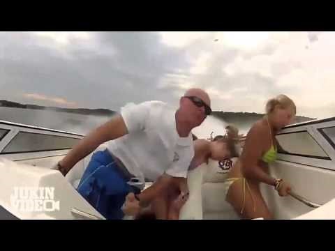 Seven Person Speed Boat CRASH (Funny Slow-motion Remix)