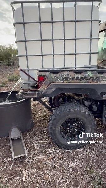Setting Up Water Troughs for Wildlife in South Texas
