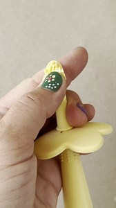 mushie Baby Finger Toothbrush (Cambridge Blue/Shifting Sand) 2-Pack