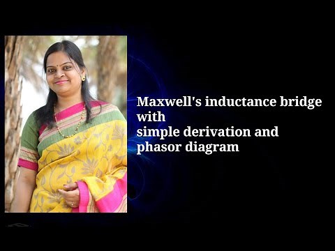 Maxwell's inductance bridge with simple derivation and phasor diagram.