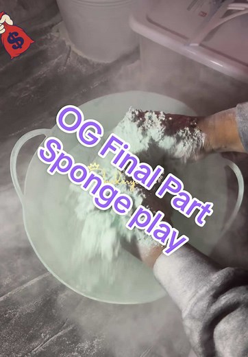 Final Part: OG Comet Cleaner Sponge play my heavy breathing 🫣 #cometpowderplay #powderasmr #fypシ #cleantok #CapCut #cometplay