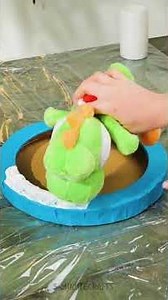 She created a moonlight lamp out of cardboard and glue 🌕