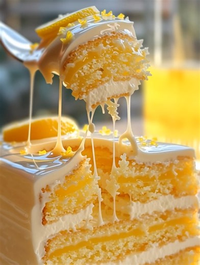7.1K views · 163 reactions | LEMON CREAM LAYER CAKE ✨ INGREDIENTS:...