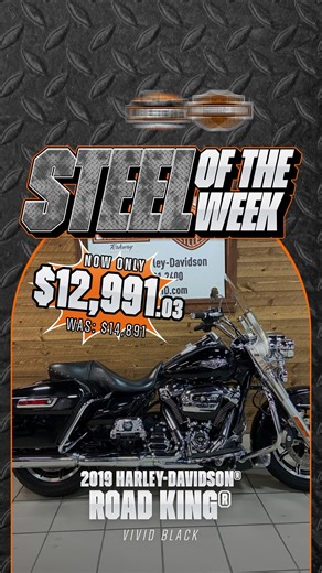 Get this 2019 Road King in your garage today for only $12,991 🔥 #harleydavidson #findyourride #roadking | Liberty Harley-Davidson