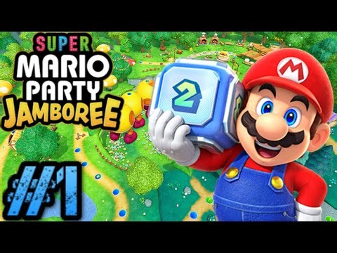 Super Mario Party Jamboree (Nintendo Switch) - Mega Wiggler's Tree Party - Full Gameplay part 1