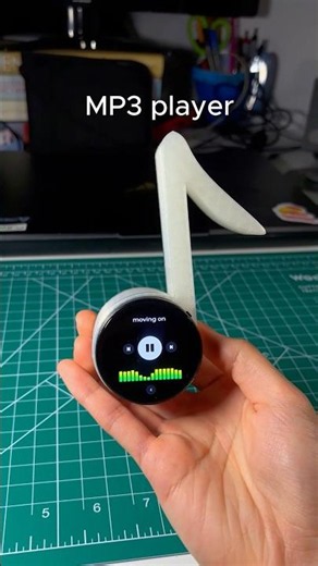 I built an MP3 player in the shape of a music note