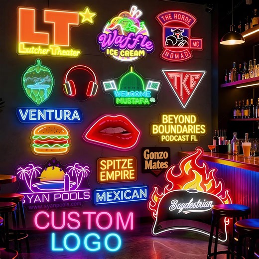 Custom Business Logo Neon Sign, Personalized Company Logo Light up Sign, Custom Neon Logo for Storefront, Bar, Restaurant Wall Decor - Etsy