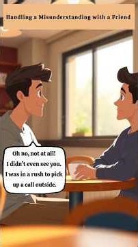 Clearing Up a Misunderstanding with a Friend #shorts