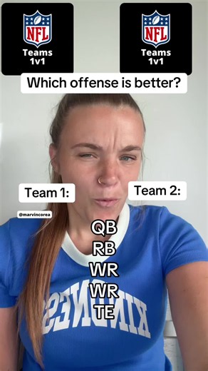 NFL Offensive Matchup: Team 1 vs. Team 2