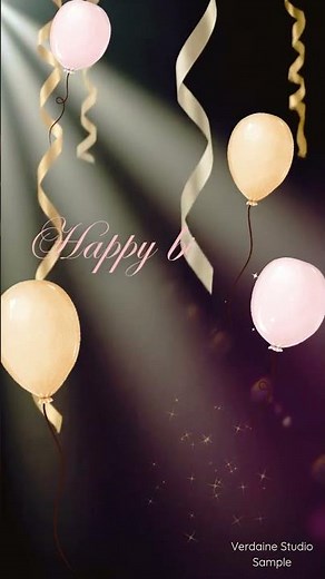 Animated Birthday Card | Elegant Rose Gold Birthday Video Greeting
