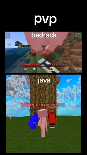 Java vs Bedrock Minecraft PvP Showdown