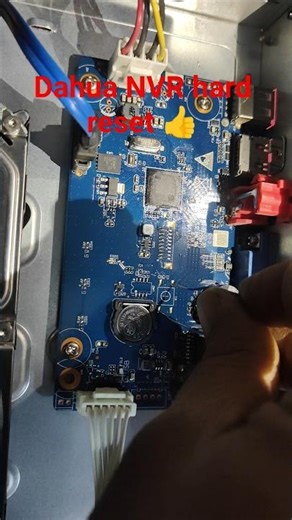 Dahua NVR hard reset #virals #dahuatechnolgy #cpplus #nvrhardreset #repair