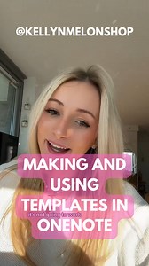 Kellyn McMullan 🩷 on Instagram: "how to use and find templates in Microsoft OneNote 🥰 #microsoftonenote #onenotetips #onenotetemplates"