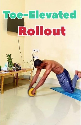 Ab Wheel Core Workout 🔥 | Knees to Plank