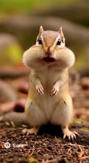 Chipmunk Pup Learns to Store Food 🐿️🌰