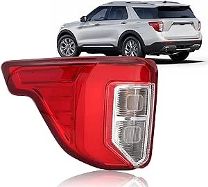Tail Light Rear Brake Lamp For Ford Explorer 2020 2021 2022 2023 Replaces LB5Z13405F FO2800275 (Left Driver Side)