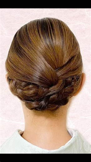 自分でできる! 着物ヘアセット4 簡単 セルフヘアアレンジ ミディアムヘア 卒業 入学式にもおすすめ Kimono Hairstyle #shorts #ヘアアレンジ #着物