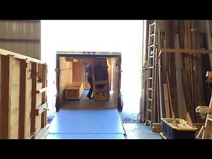 How to convert an enclosed trailer to camper in less than ten minutes part 1