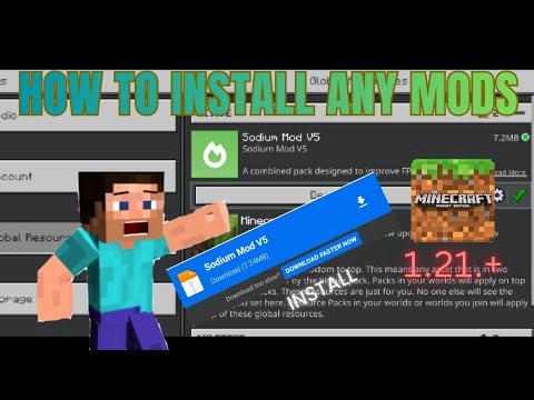 How to install mods & resources pack in Minecraft pocket edition | mods for Minecraft v1.21.+ |#mcpe