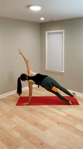 Thoracic rotations in plank pose? Yes please! :) The block here is just optional, but I like what it adds to the sequence. By hugging the block between our thighs, we can generally find some more control and connection through our anterior core, which can make just about all aspects of this sequence more effective! 🔹Start in down dog with a block between your thighs. Shift forward to plank pose (notice if and how the block makes a difference in what you feel working in your body in plank!) 🔹Ho