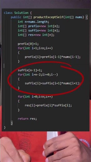 Product of Array Except Self Part-2 #dsatelugu #dsasimplified #codingtelugu #programmingshorts