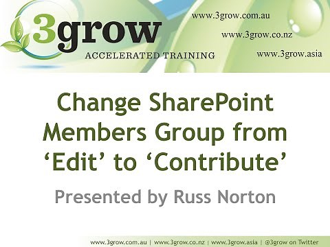 Change SharePoint Team Site Members Group from Edit to Contribute