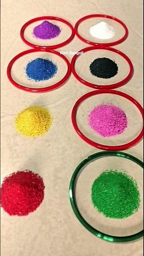 Simple Rangoli | Satisfying Rangoli | Easy Rangoli Tips | ASMR #rangoli #satisfying #asmr