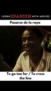 There’s the line. And there’s you—way past it. #LearnSpanish #Spanish #LanguageLearning #aprenderespanol | Spanish With Movies