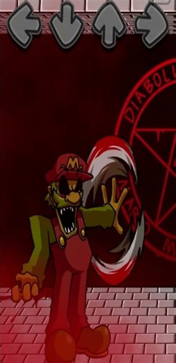 FNF THE DEVIL SAYS V1 #shorts #short #mariomadness