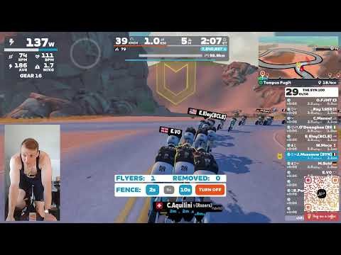 Zwift - Group ride 141 - The SYN 100