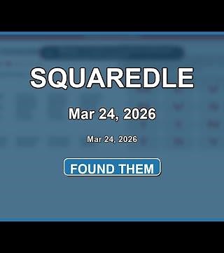 Squaredle Today - 75 Words... Did I Miss Any? #Squaredle #WordPuzzle
