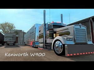 American Truck Simulator 2021 4k Pinga's Free Kenworth w900 and Trailer Combo 1.39