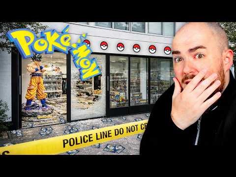 In diesem Pokémon Laden wurde eingebrochen.