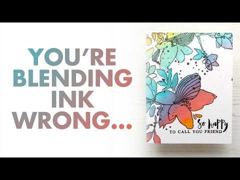 How to Create Perfect Rainbow Ink Blended Backgrounds