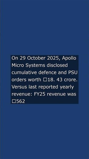 apollo micro systems ltd as on 08 november 2025 di