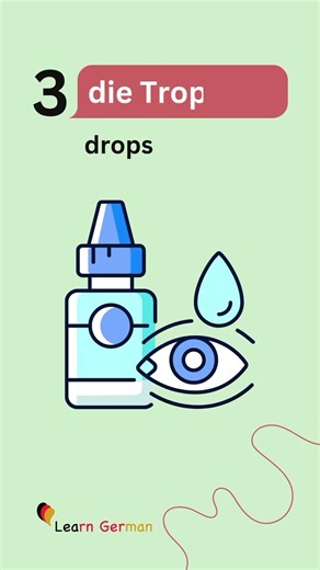 5 German Words a day – in der Apotheke Teil 2 | at the chemist | #learngerman | #shorts