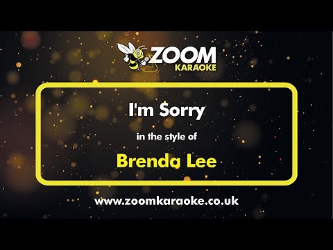 Brenda Lee - I'm Sorry - Karaoke Version from Zoom Karaoke