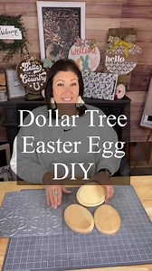 734K views · 7.3K reactions | Dollar Tree Easter Egg DIY - a little farmhouse easter eggs #dollartreediy #dollartreecrafts #dollartree #diydecor #diycrafts #diy #creativesarah #crafts #easterdiy #eastercrafts #dollartreeeasterdiy #farmhousedecor | Creative Sarah | Facebook