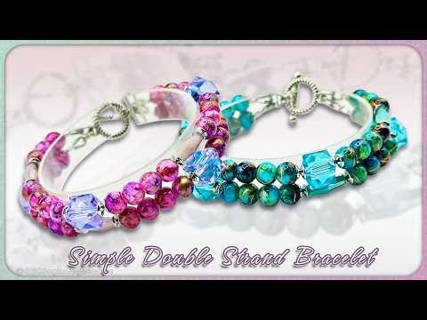 Simple Double Strand Bracelet Tutorial