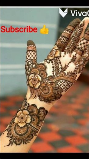 braidal mehedi design 🌺🌸# short# experience# so cute mehedi design# simpal mehedi