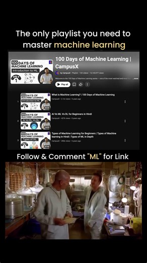 One Playlist To Master Machine Learning #aiml #machinelearning #coding #aiagents #neuralnetworks