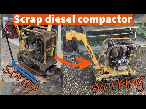 Left for scrap Amman plate compactor / wacker plate, lets make it work!
