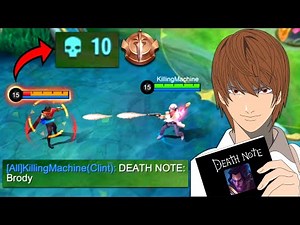 USING THE DEATH NOTE IN MYTHIC RANK 😂 - MLBB
