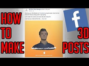 How to make Facebook 3D Posts with your 3D Models